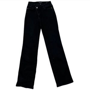 Judy Blue Straight Fit Dad Jean Crossover Black Jeans